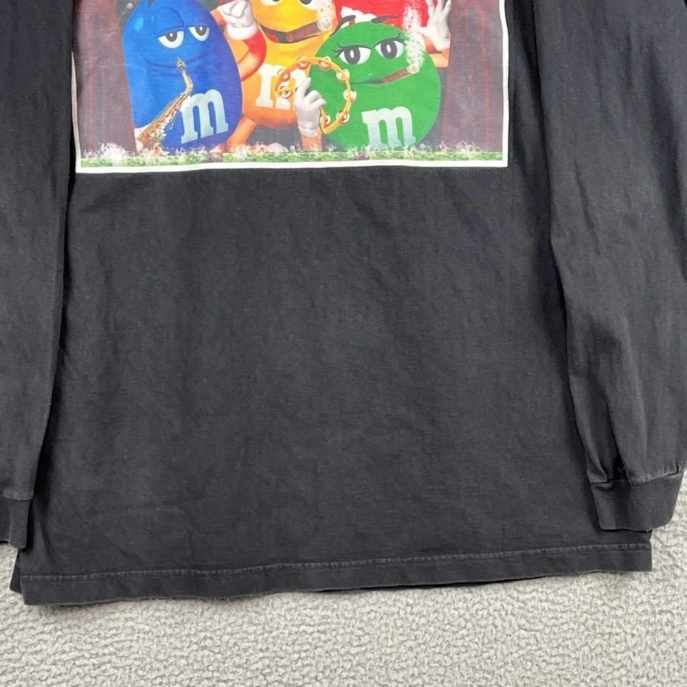 Vintage M & M Long Sleeve Tee Shirt Still Smokin‎ Graphic Print Candy Smoking